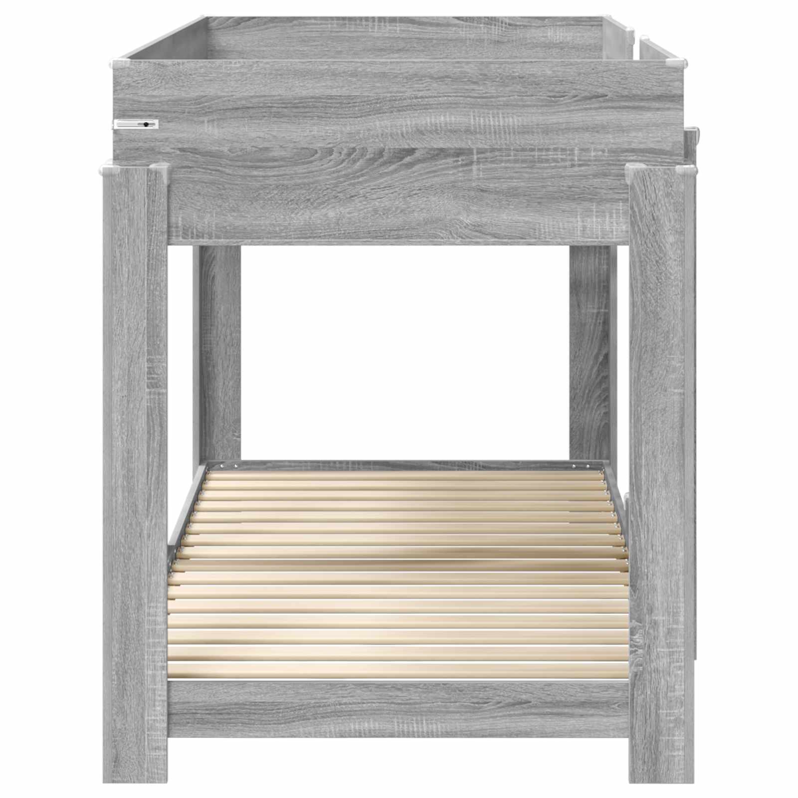 Letto a Castello per Bambini Grigio Sonoma 90 x 200 cm | homemem39