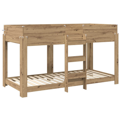 Letto a Castello per Bambini Rovere artigianale 90 x 200 cm | homemem39