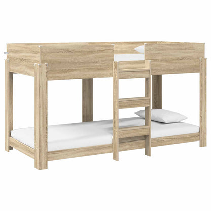 Letto a Castello per Bambini Rovere Sonoma 80 x 200 cm | homemem39