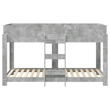 Letto a Castello per Bambini Grigio cemento 80 x 200 cm | homemem39