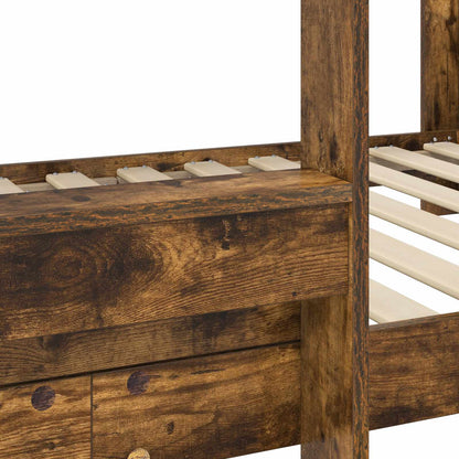 Letto a Castello per Bambini Rovere fumé 80 x 200 cm | homemem39