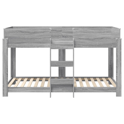 Letto a Castello per Bambini Grigio Sonoma 90 x 190 cm | homemem39