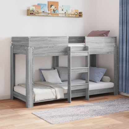 Letto a Castello per Bambini Grigio Sonoma 75 x 190 cm | homemem39