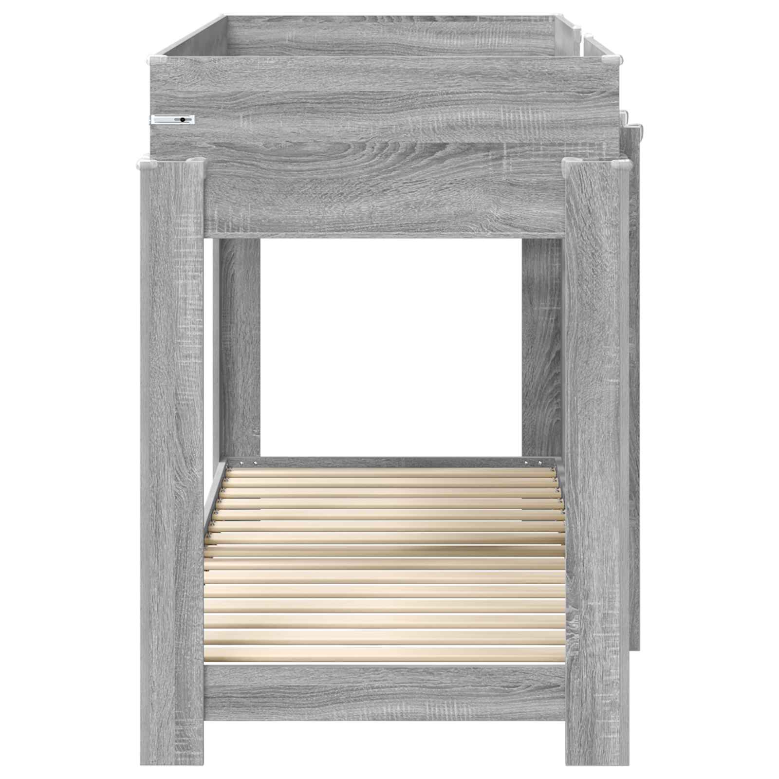 Letto a Castello per Bambini Grigio Sonoma 75 x 190 cm | homemem39