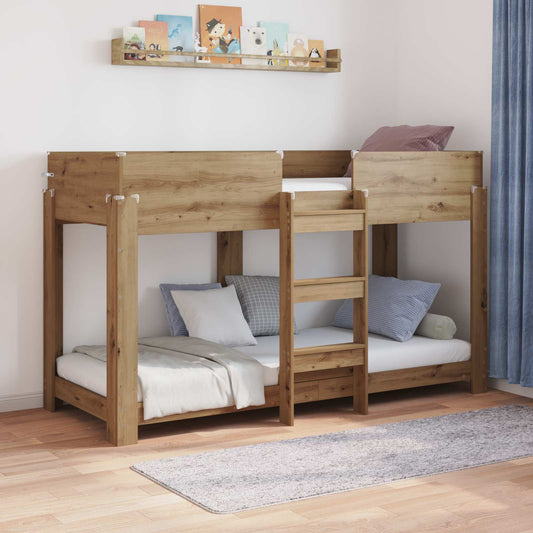 Letto a Castello per Bambini Rovere artigianale 75 x 190 cm | homemem39