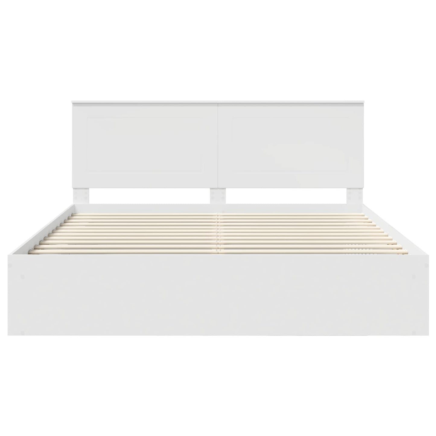 Struttura del letto Bianco 200 x 200 cm Pino massello | homemem39