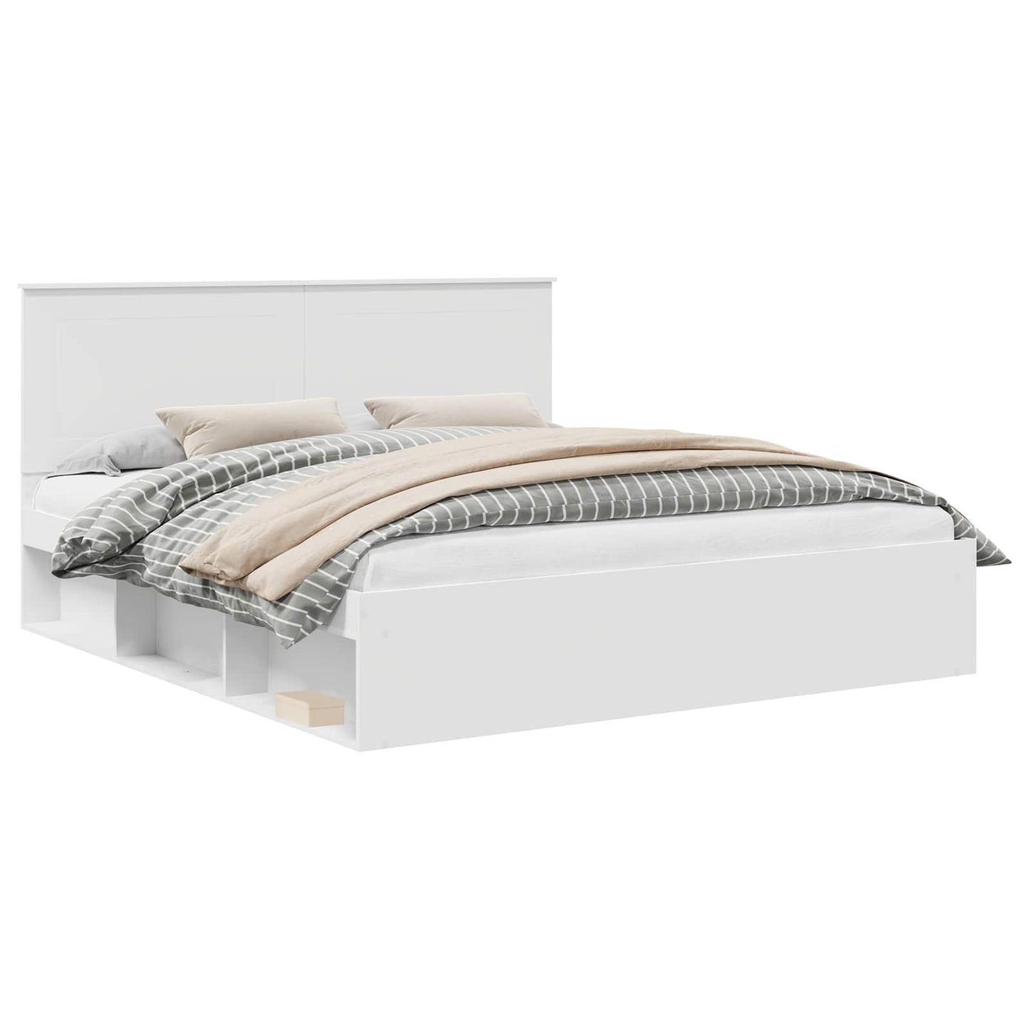 Struttura del letto Bianco 180 x 200 cm Pino massello | homemem39