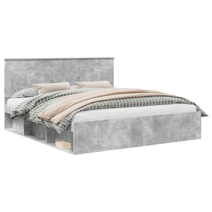 Struttura del letto Calcestruzzo 180 x 200 cm Pino massello | homemem39