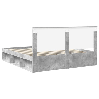 Struttura del letto Calcestruzzo 180 x 200 cm Pino massello | homemem39