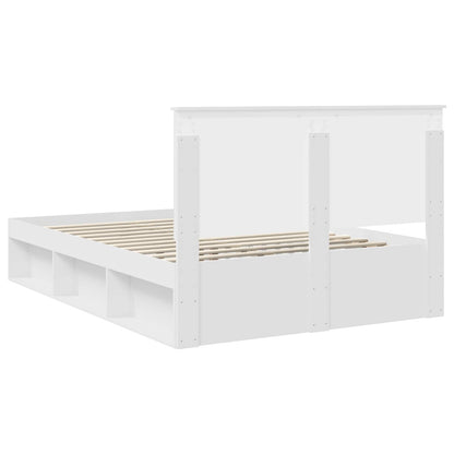 Struttura del letto Bianco 150 x 200 cm Pino massello | homemem39