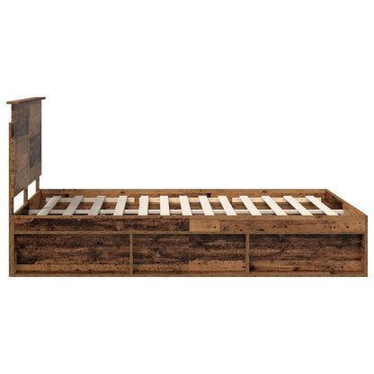 Struttura del letto Legno vecchio 150 x 200 cm Pino massello | homemem39