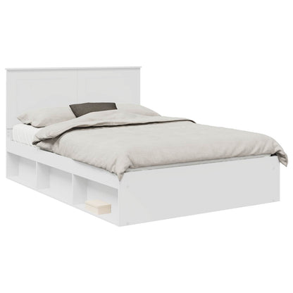 Struttura del letto Bianco 140 x 190 cm Pino massello | homemem39