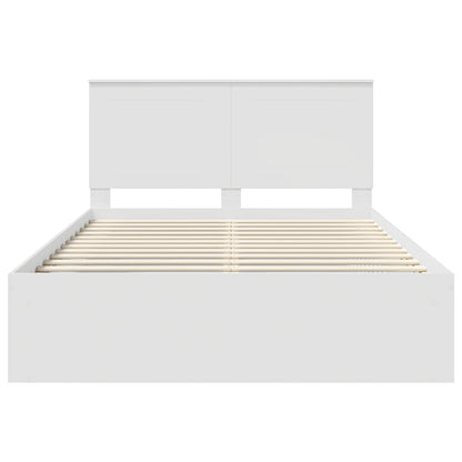 Struttura del letto Bianco 140 x 190 cm Pino massello | homemem39