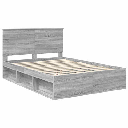 Struttura del letto Grigio Sonoma 140 x 190 cm Pino massello | homemem39