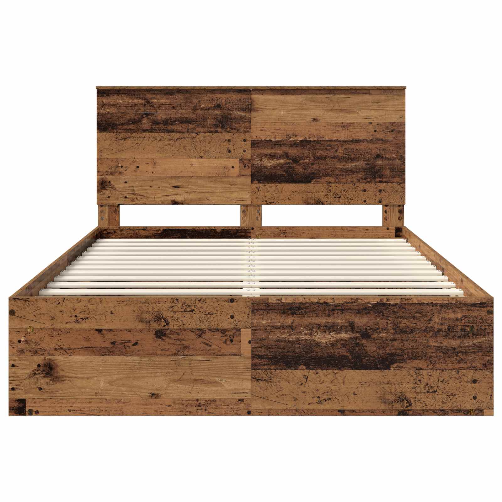 Struttura del letto Legno vecchio 140 x 190 cm Pino massello | homemem39