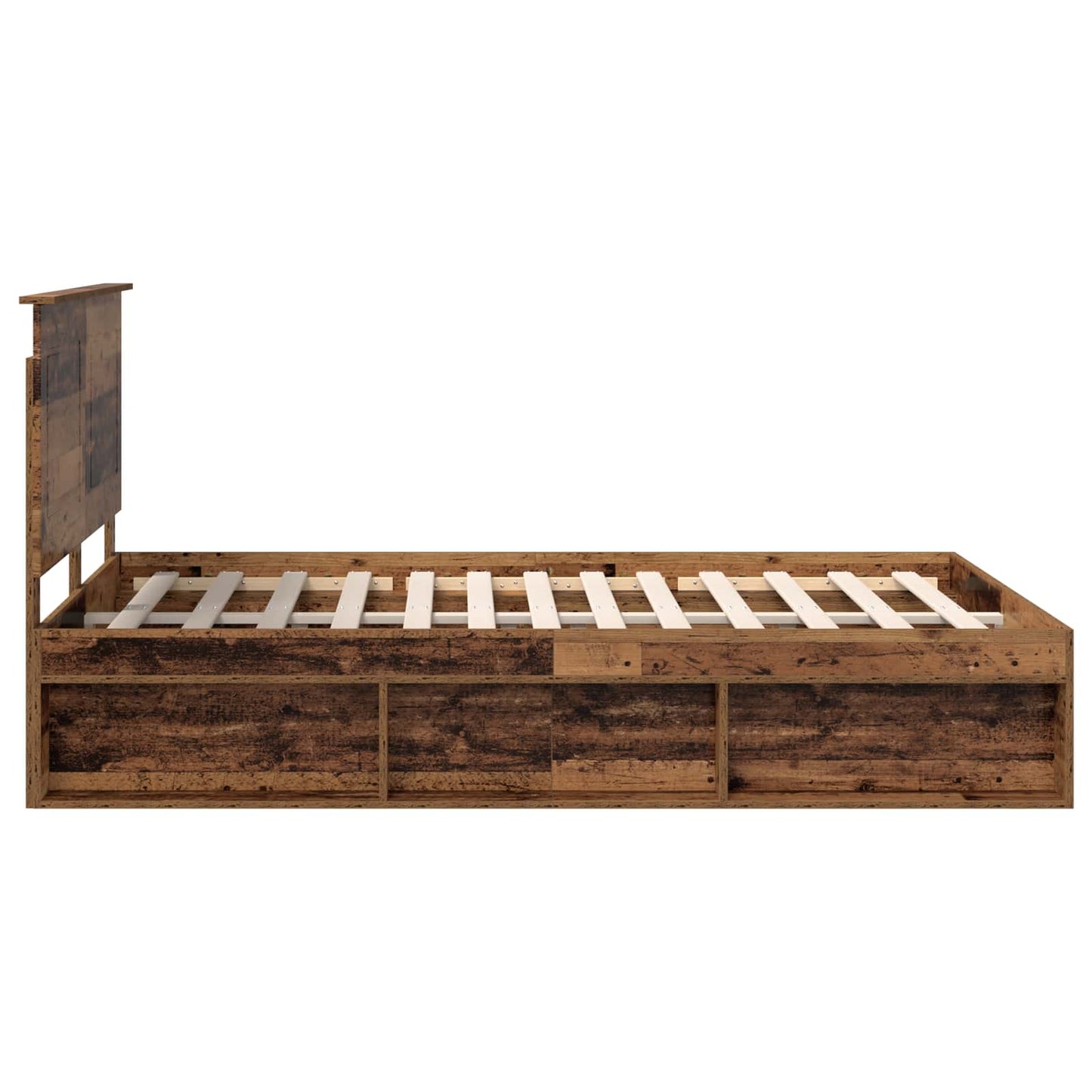 Struttura del letto Legno vecchio 140 x 190 cm Pino massello | homemem39