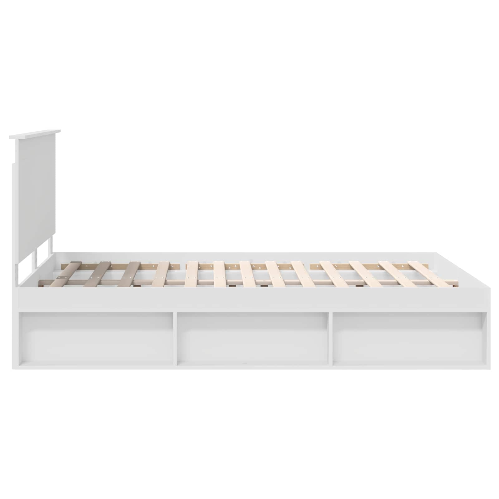 Struttura del letto Bianco 140 x 200 cm Pino massello | homemem39