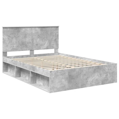 Struttura del letto Calcestruzzo 140 x 200 cm Pino massello | homemem39