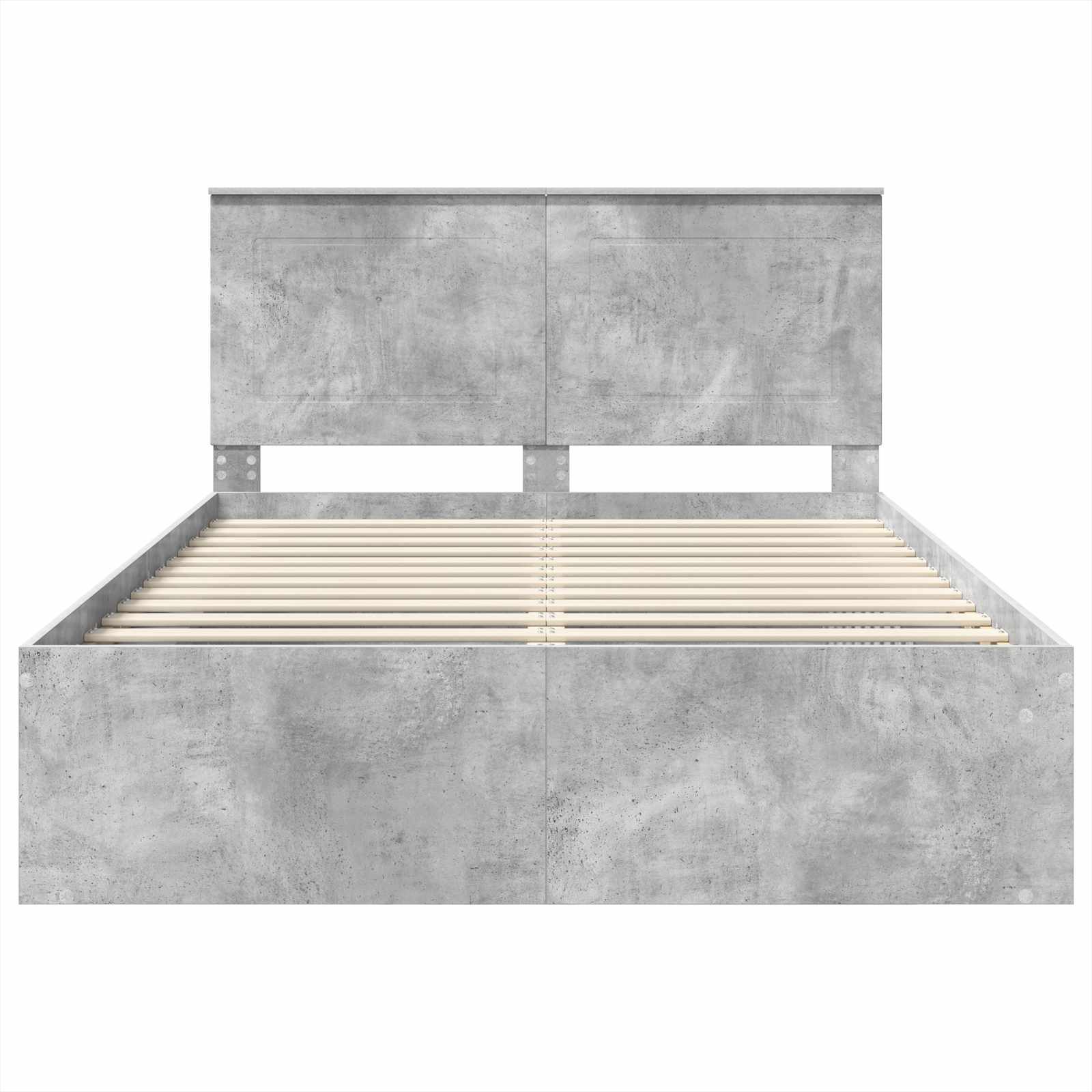 Struttura del letto Calcestruzzo 140 x 200 cm Pino massello | homemem39