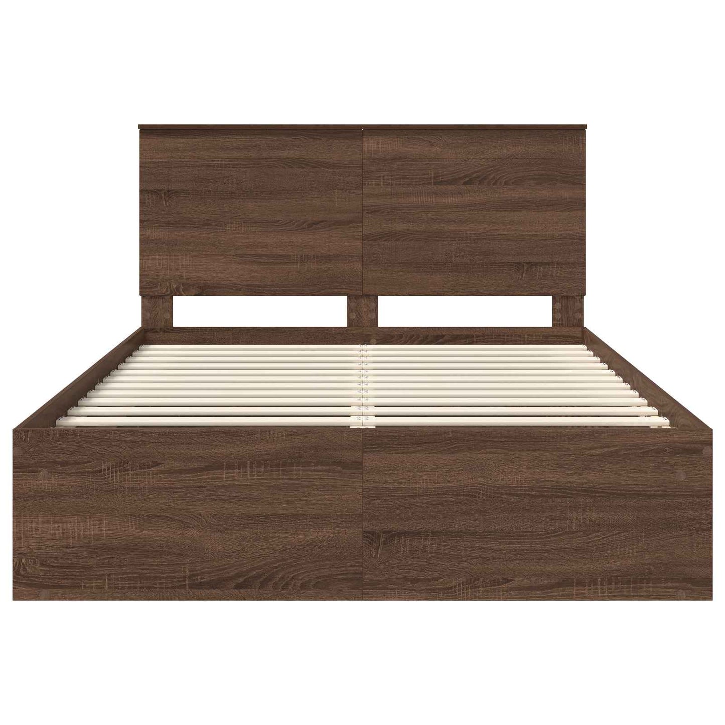 Struttura del letto Rovere Marrone 140 x 200 cm Pino massello | homemem39