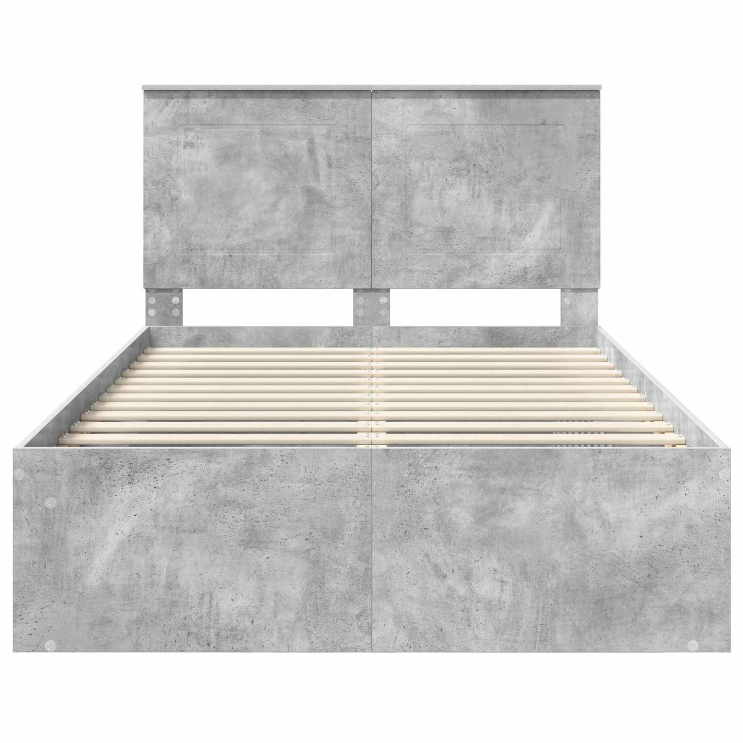 Struttura del letto Grigio Concretè 135 x 190 cm Pino massello | homemem39