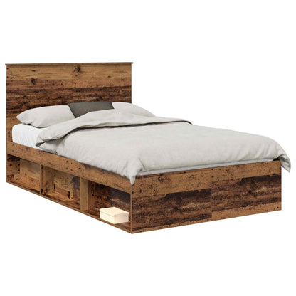 Struttura del letto Legno vecchio 135 x 190 cm Pino massello | homemem39