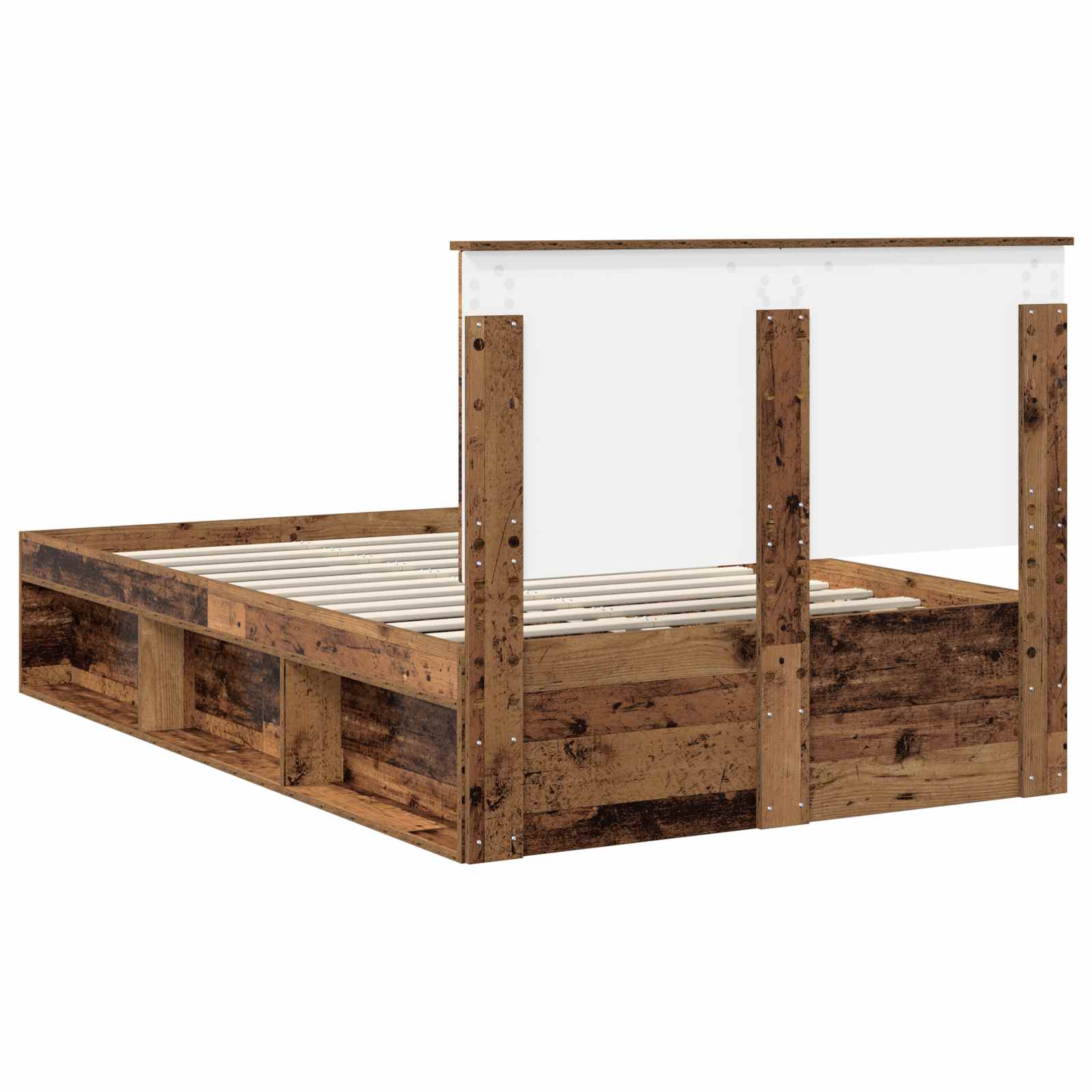Struttura del letto Legno vecchio 135 x 190 cm Pino massello | homemem39