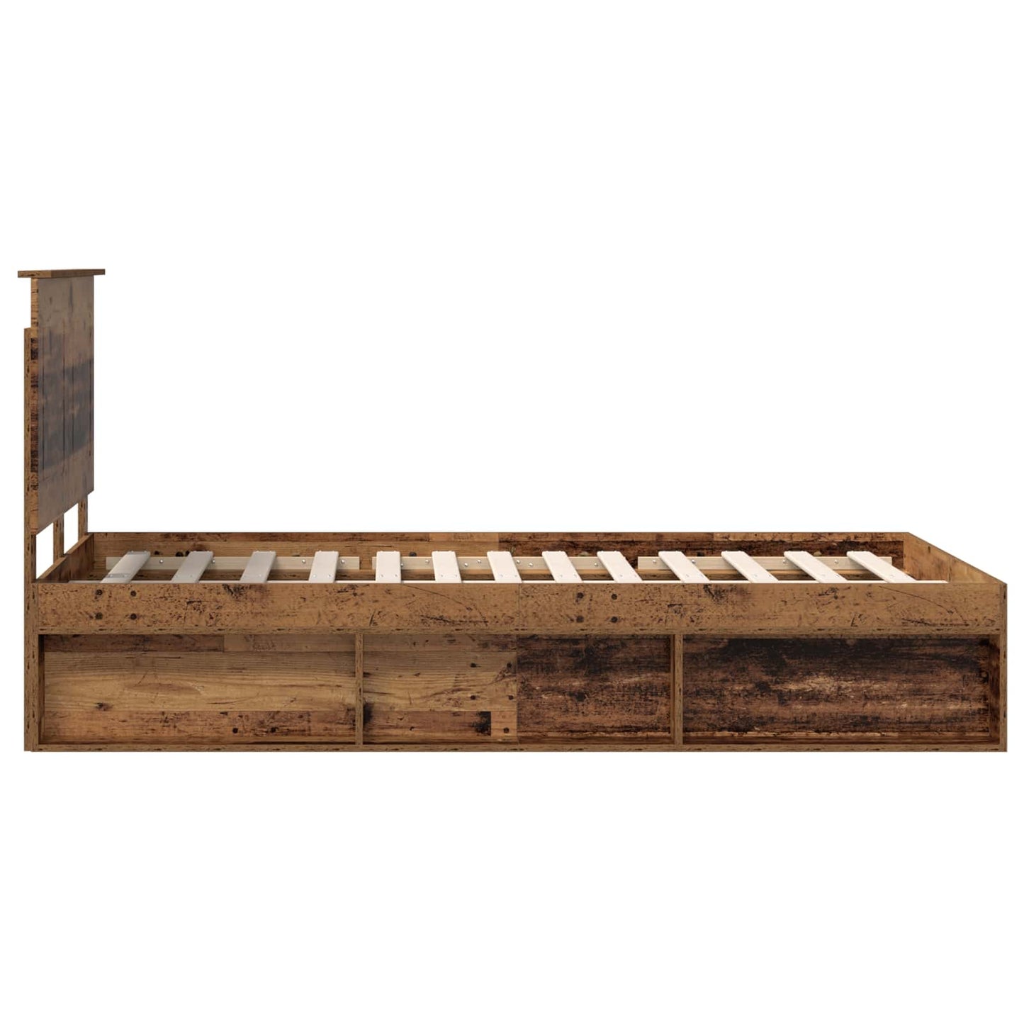 Struttura del letto Legno vecchio 135 x 190 cm Pino massello | homemem39