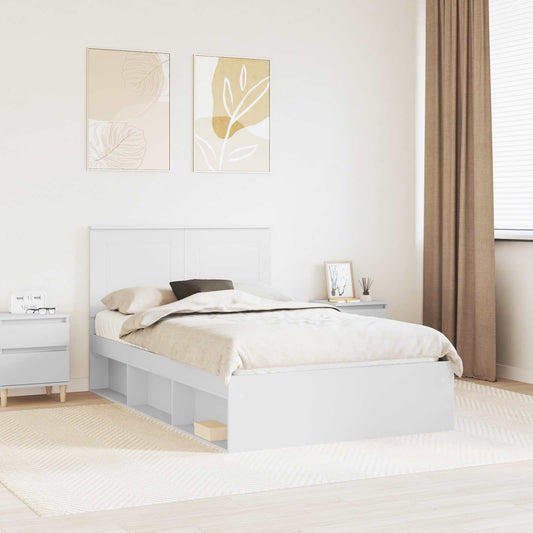 Struttura del letto Bianco 120 x 190 cm Pino massello | homemem39