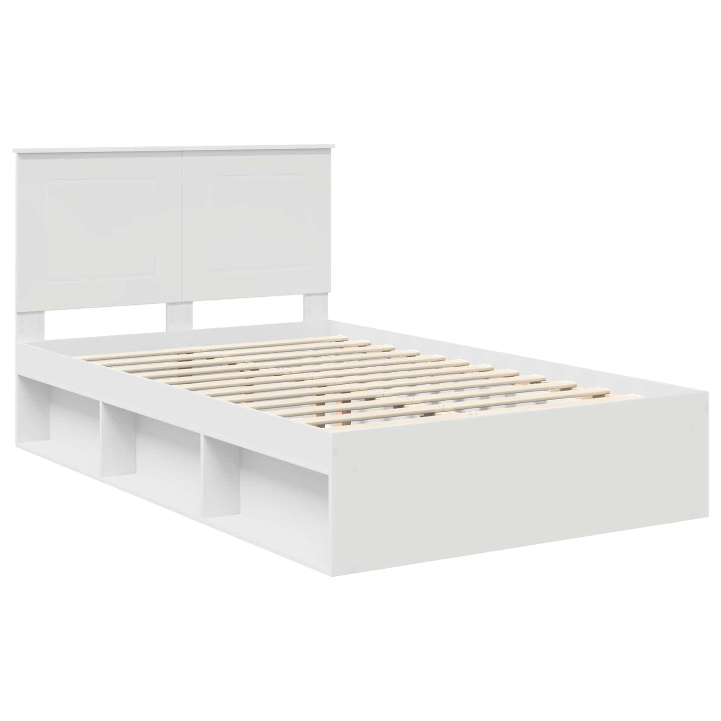 Struttura del letto Bianco 120 x 190 cm Pino massello | homemem39