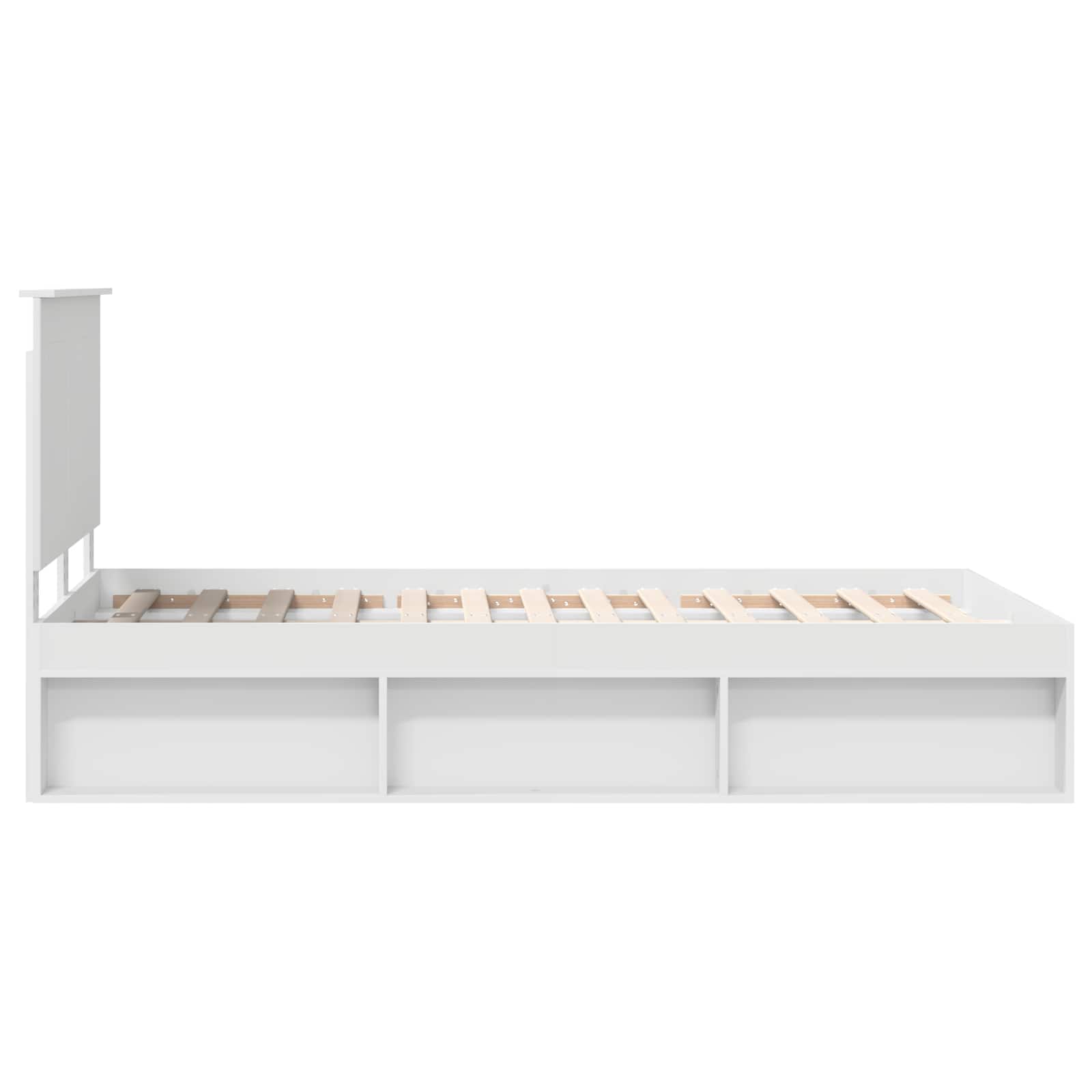 Struttura del letto Bianco 120 x 190 cm Pino massello | homemem39