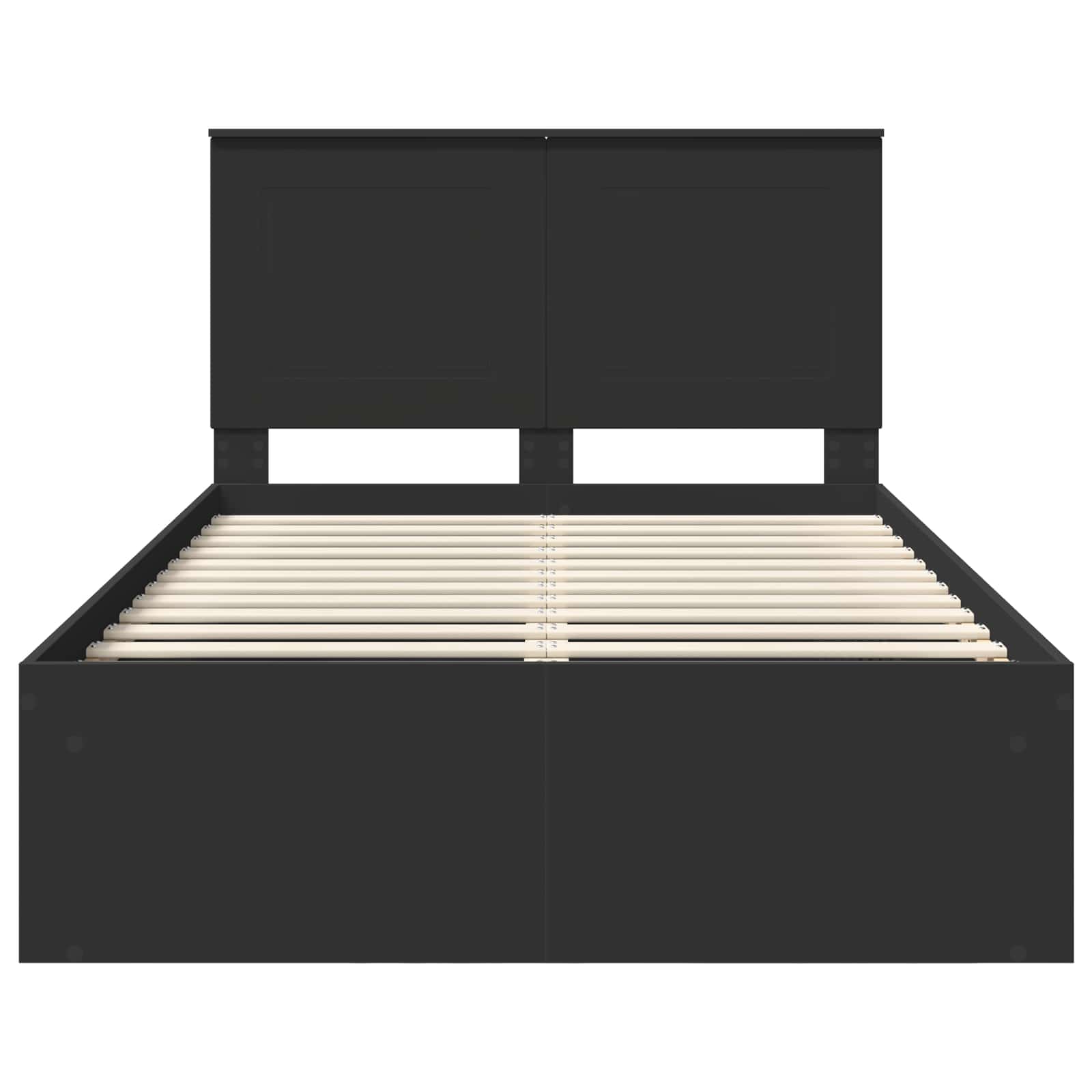 Struttura del letto Nero 120 x 190 cm Pino massello | homemem39