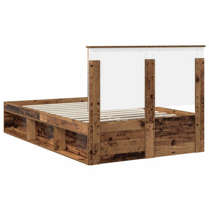 Struttura del letto Legno vecchio 120 x 190 cm Pino massello | homemem39