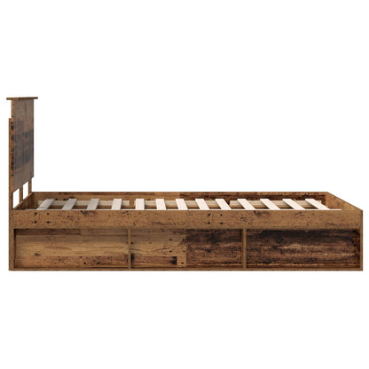 Struttura del letto Legno vecchio 120 x 190 cm Pino massello | homemem39