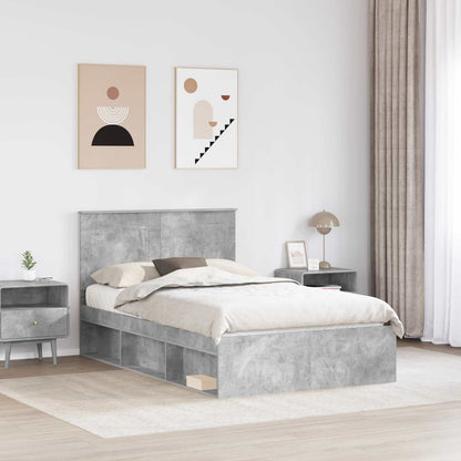 Struttura del letto Calcestruzzo 120 x 200 cm Pino massello