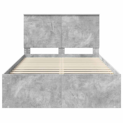 Struttura del letto Calcestruzzo 120 x 200 cm Pino massello | homemem39