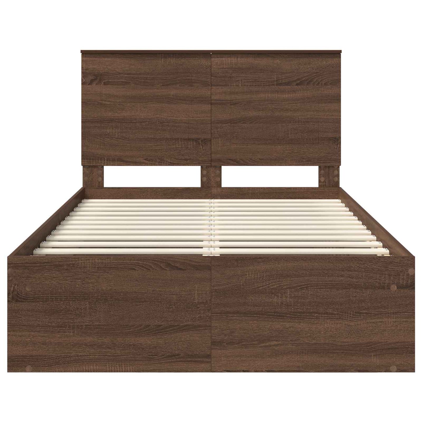 Struttura del letto Rovere Marrone 120 x 200 cm Pino massello
