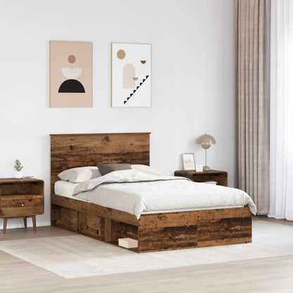 Struttura del letto Legno vecchio 120 x 200 cm Pino massello | homemem39