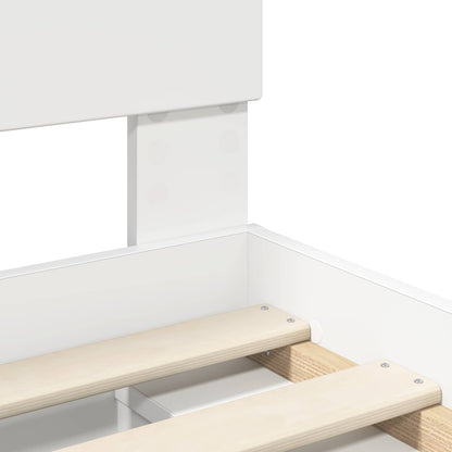 Struttura del letto Bianco 100 x 200 cm Pino massello | homemem39
