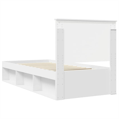 Struttura del letto Bianco 100 x 200 cm Pino massello | homemem39