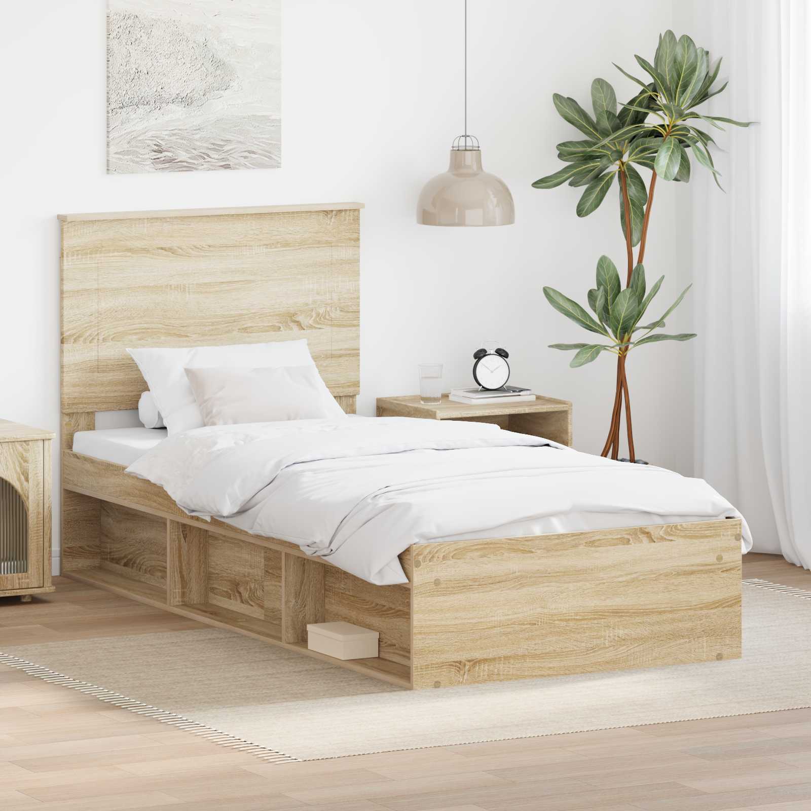 Struttura del letto Sonoma 100 x 200 cm Pino massello | homemem39