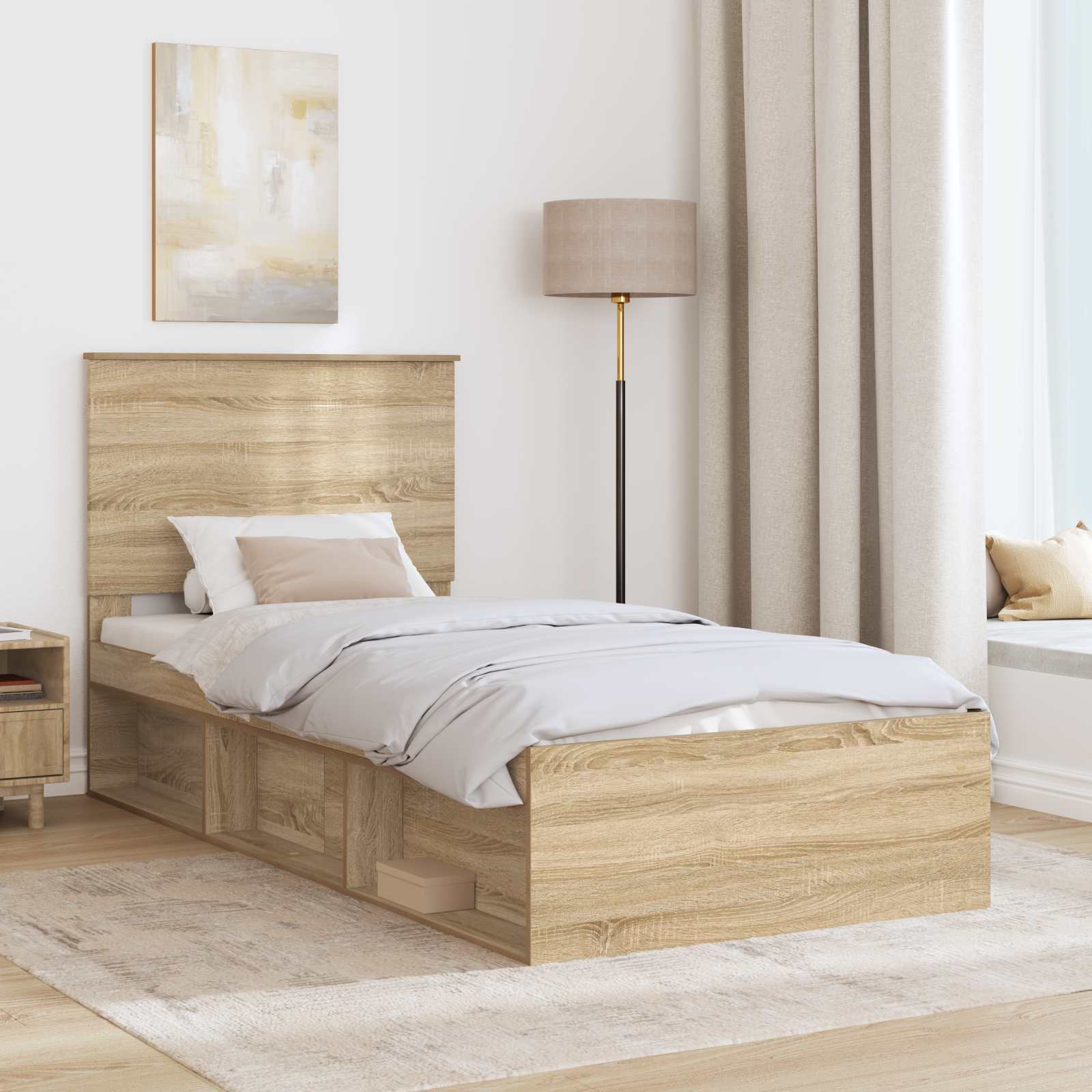 Struttura del letto Sonoma 100 x 200 cm Pino massello | homemem39