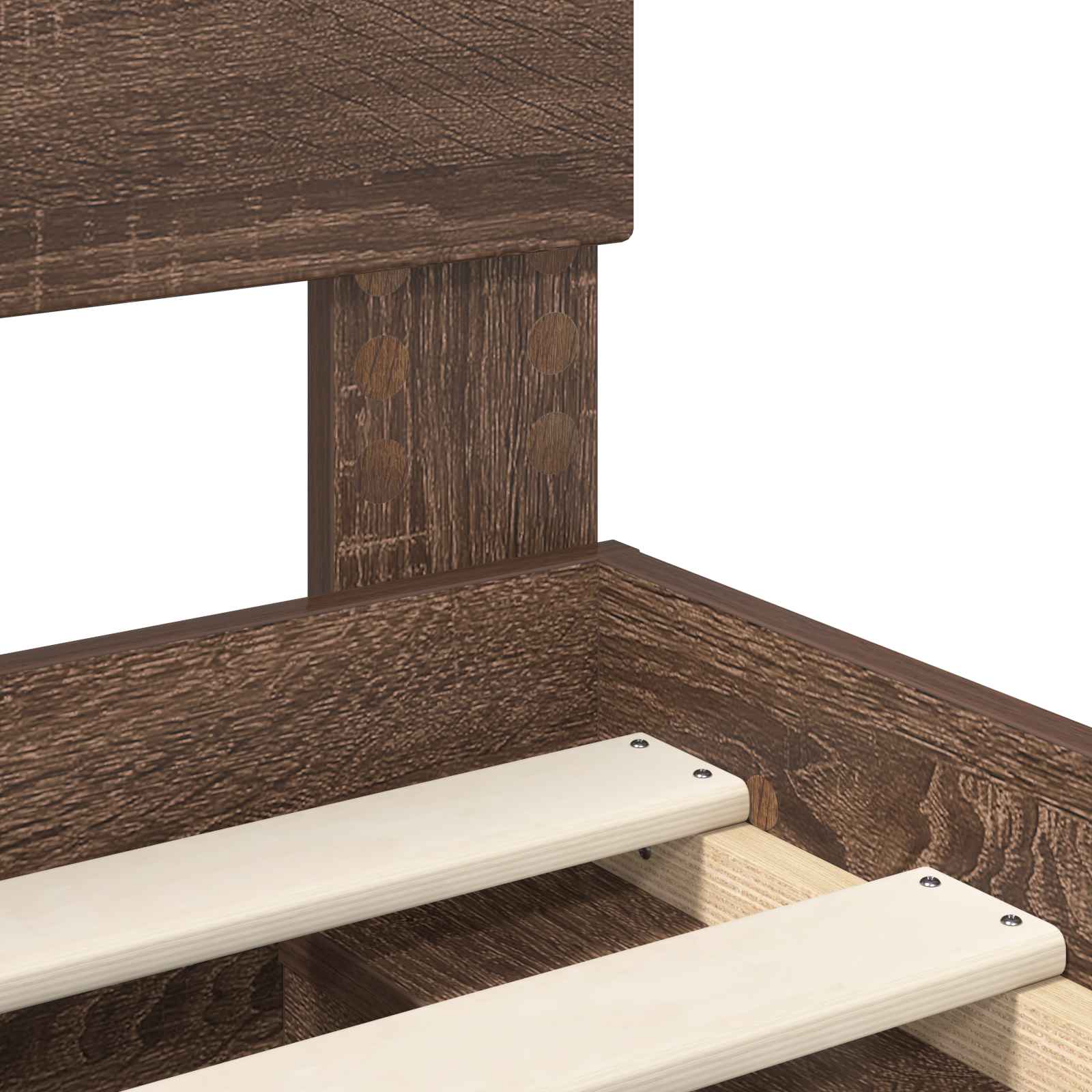 Struttura del letto Rovere Marrone 100 x 200 cm Pino massello | homemem39