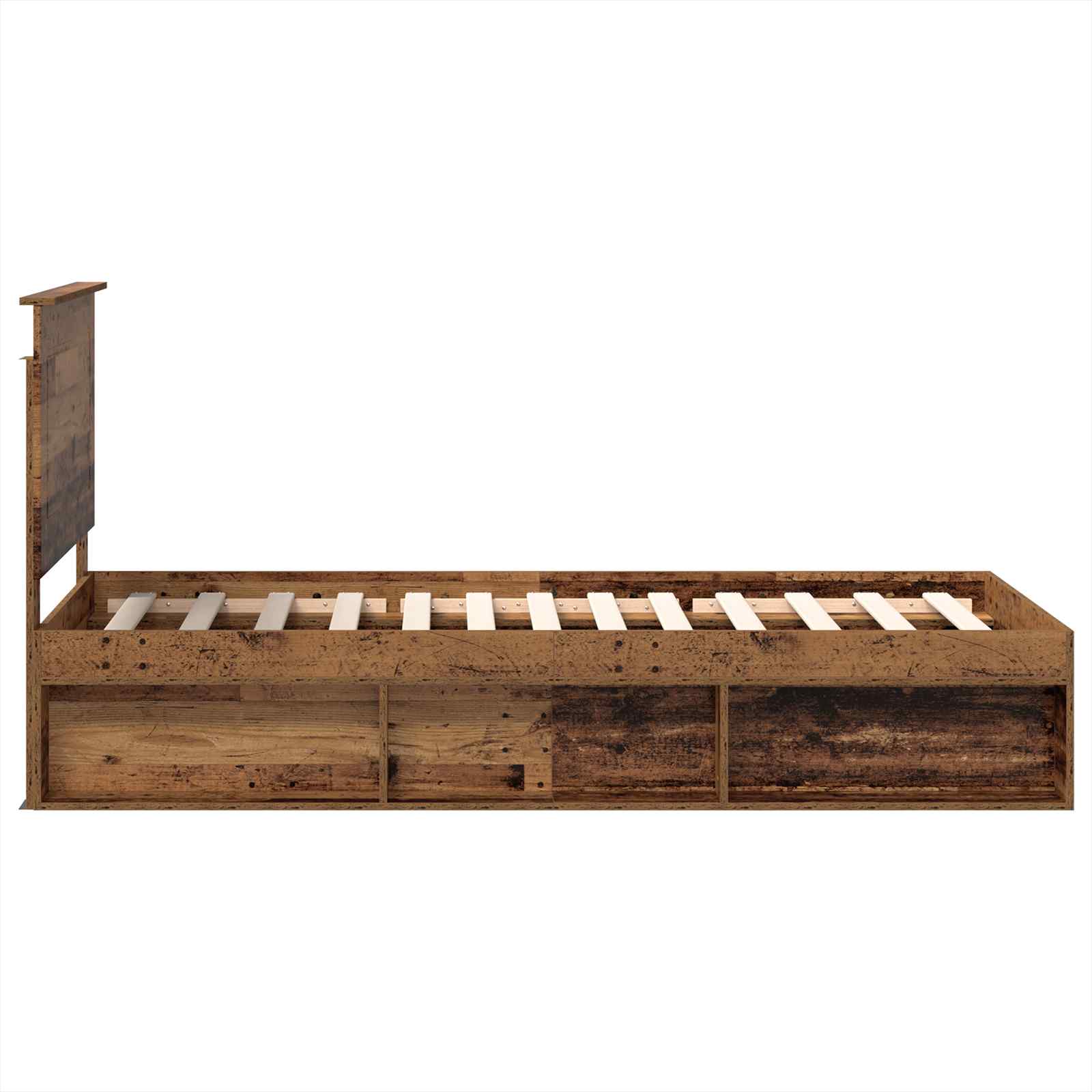 Struttura del letto Legno vecchio 100 x 200 cm Pino massello | homemem39