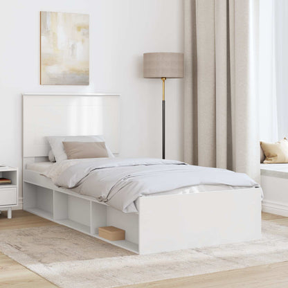 Struttura del letto Bianco 90 x 190 cm Pino massello | homemem39