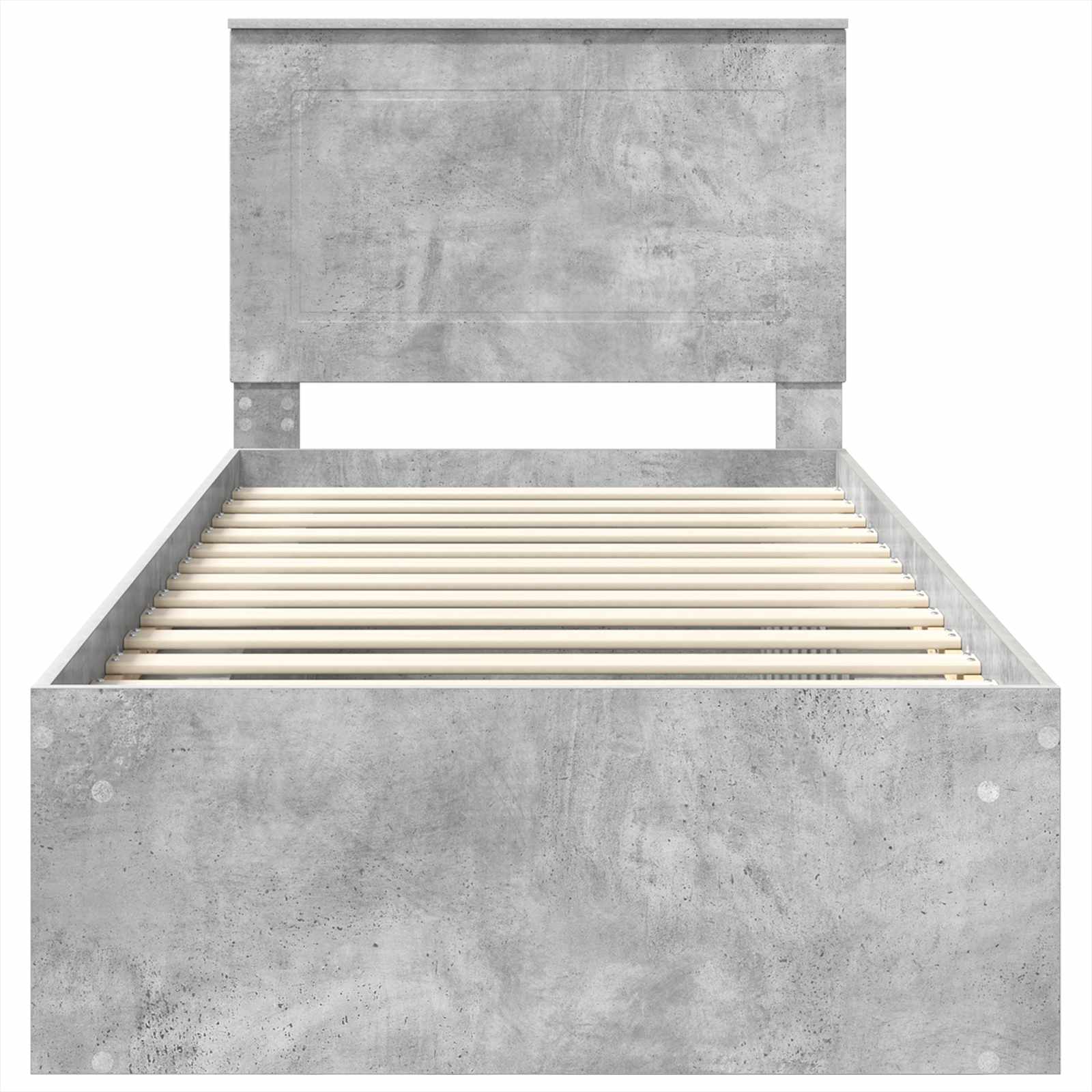 Struttura del letto Grigio Concretè 90 x 190 cm Pino massello | homemem39