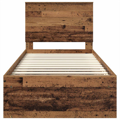 Struttura del letto Legno vecchio 90 x 190 cm Pino massello | homemem39
