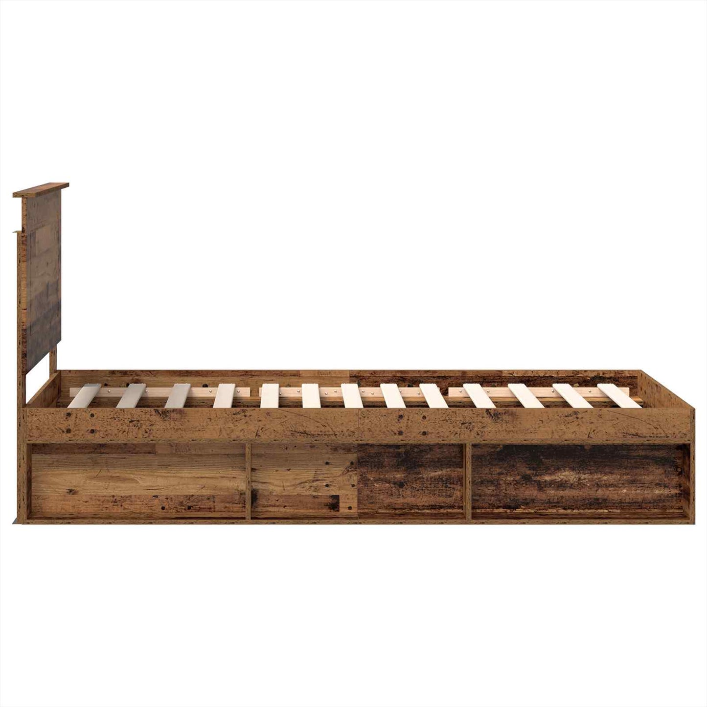 Struttura del letto Legno vecchio 90 x 190 cm Pino massello | homemem39
