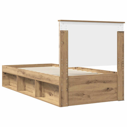 Struttura del letto con testiera Rovere Artigianale 90 x 190 cm | homemem39
