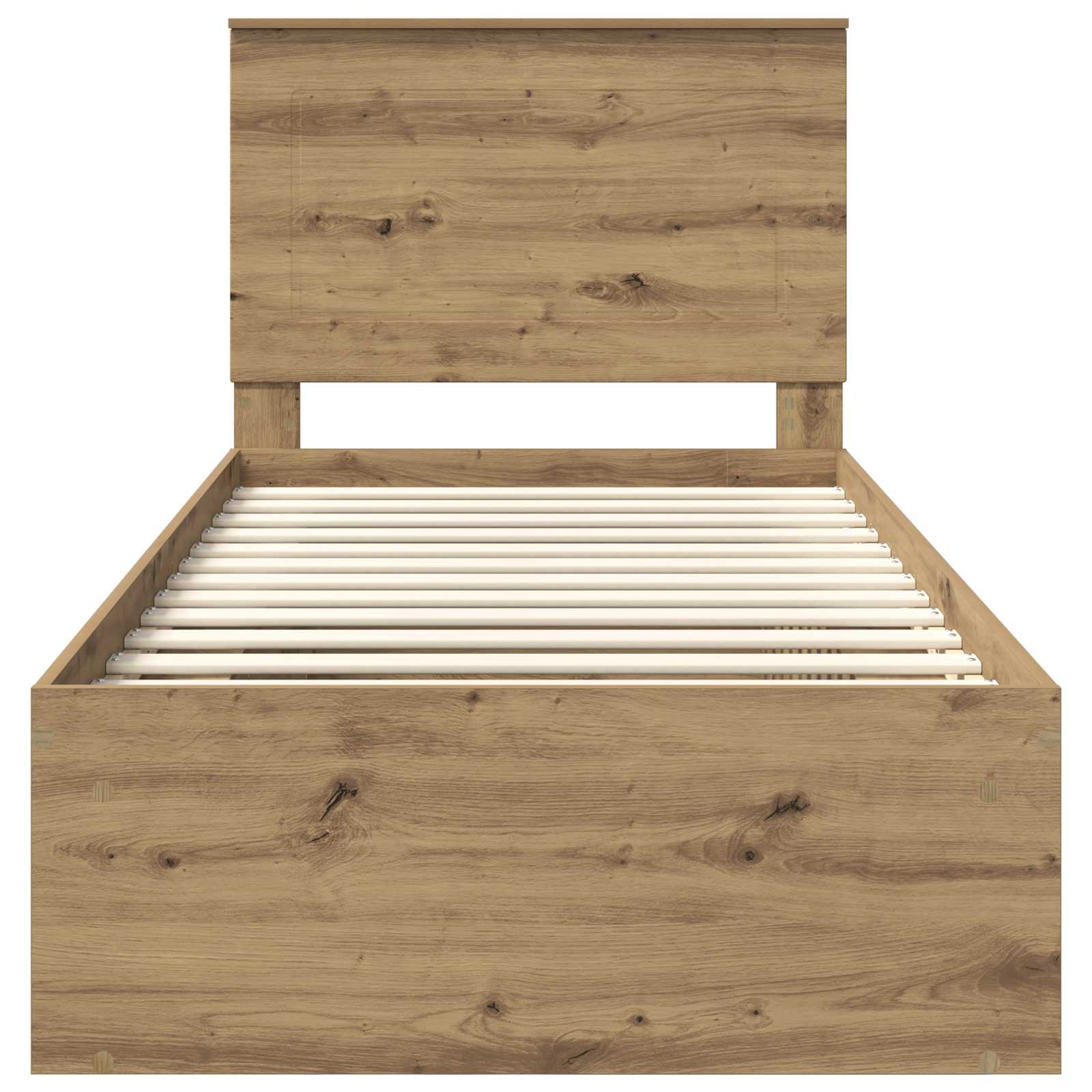 Struttura del letto con testiera Rovere Artigianale 90 x 190 cm | homemem39